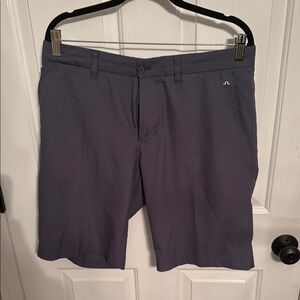 J.Lindeberg Gray Flat Front Shorts